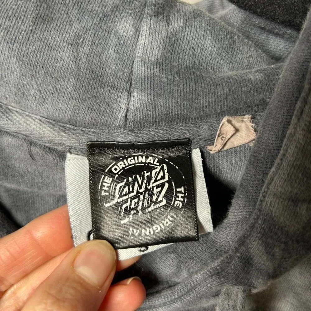 Santa Cruz Skateboards Hoodie Size Small Tie-dye Mushrooms‎ Colortone - Picture 3 of 4